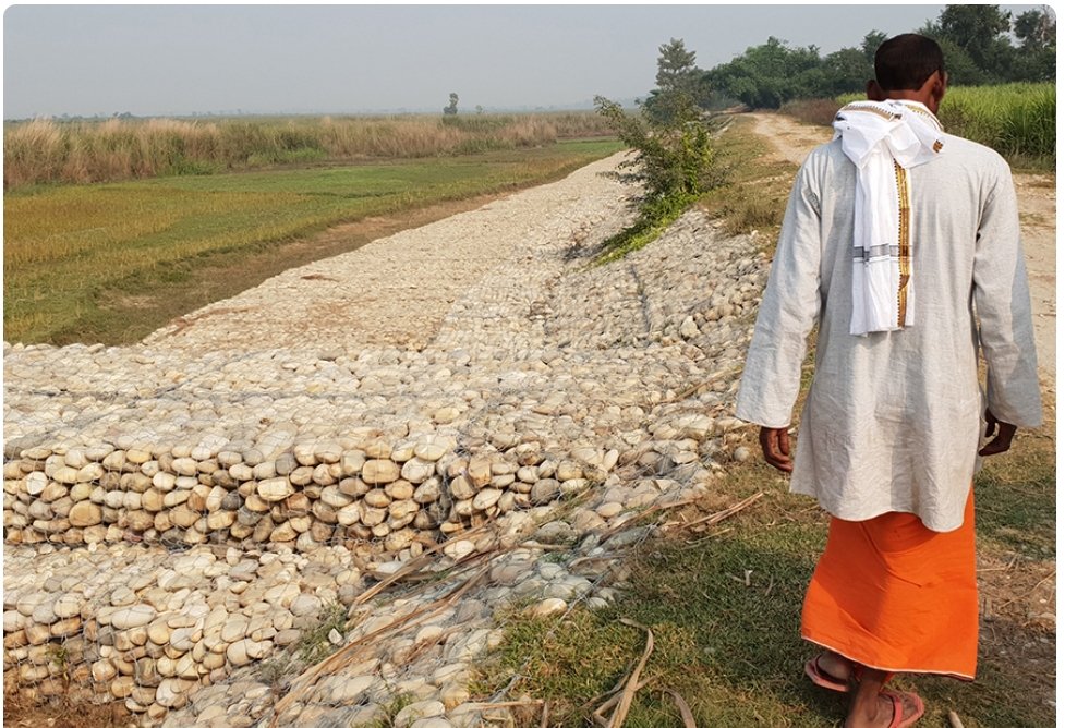 नेपाल की जमीन पर तटबंध निर्माण में एसएसबी की बाधा : सुस्ता बचाऊ अभियान